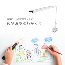 ｜KINYO｜自然光親子共讀夾燈｜雙頭觸控｜USB供電檯燈｜