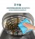 ｜Glolux｜3.5L智能 全景可視 觸控式 晶鑽玻璃氣炸鍋-綠金香 ｜ 贈全套2件組（304烤網+隔熱手套）｜