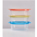 mocodo 韓國蒸氣微波盒二組/一組三入500ml(中）/正版韓國進口/韓國熱銷/密封盒/方形/收納盒/食物保存盒/保鮮盒/廚房收納盒/便當盒